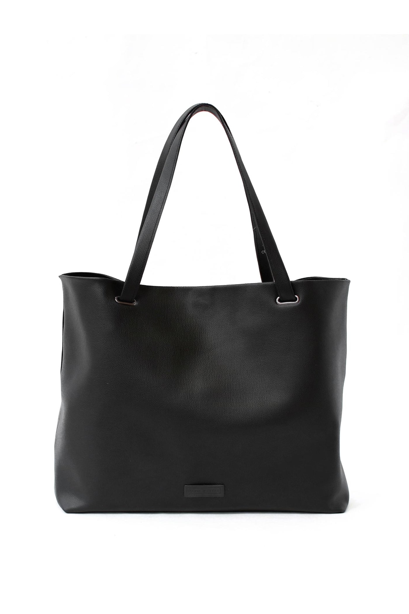 Black zip handbag sale